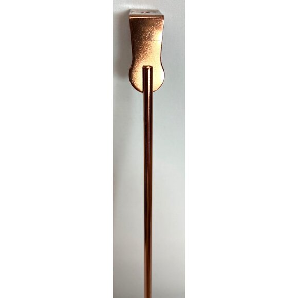 Metal Over-The-Door Dual Hook Hanger With Elegant Rose Gold Finish 17.25'' - Picture 3 of 4